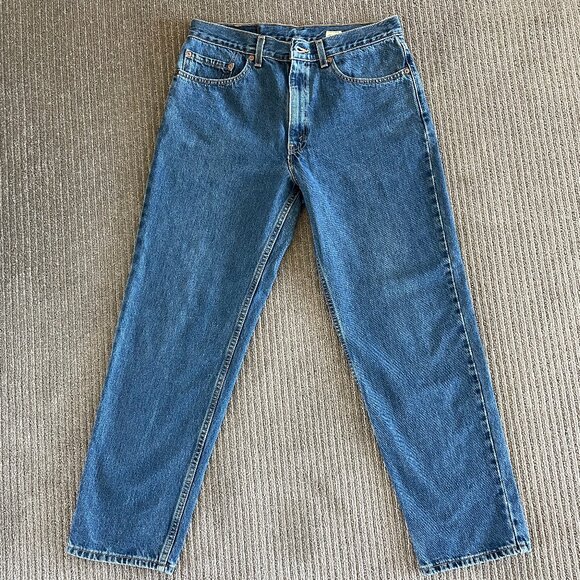 34x30 AMAZING Vintage 2001 Levi's 550 Jeans Made in USA! 100% cotton - Picture 3 of 12